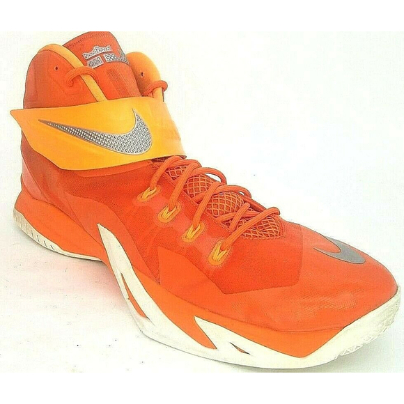 Nike Mens Lebron Zoom Soldier VIII 653648-808 Clemson Tiger Orange Size US 17.5